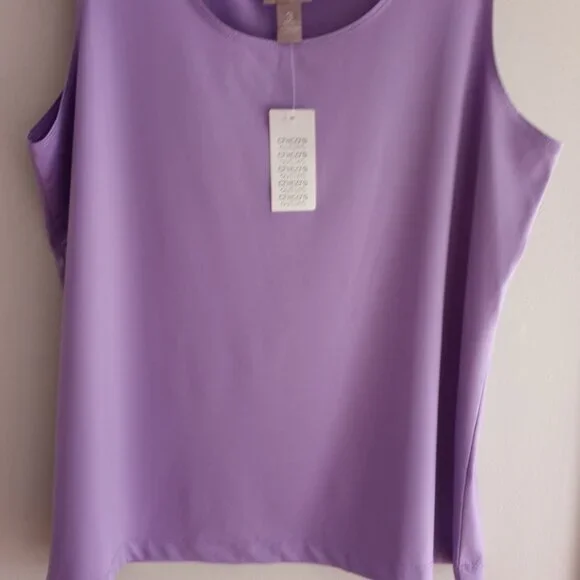 'CHICO'S' Microfeel Tank Size 3 Lilac NWT - Picture 3 of 9